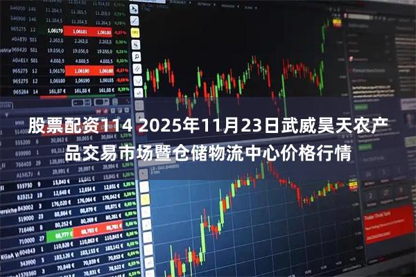 股票配资114 2025年11月23日武威昊天农产品交易市场暨仓储物流中心价格行情